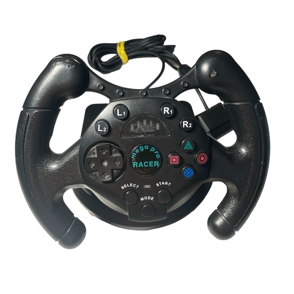 🔥 Sony PlayStation 2 PS2 3rd Party Steering Racing Wheel MEGA PRO RACER C PiX🔥 - Picture 2 of 6